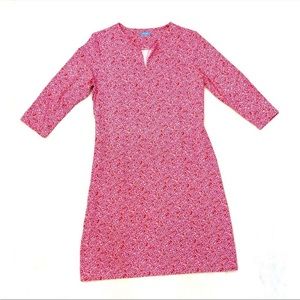 J. McLaughlin Carly Medium Pink and White Dress. Catalina Cloth